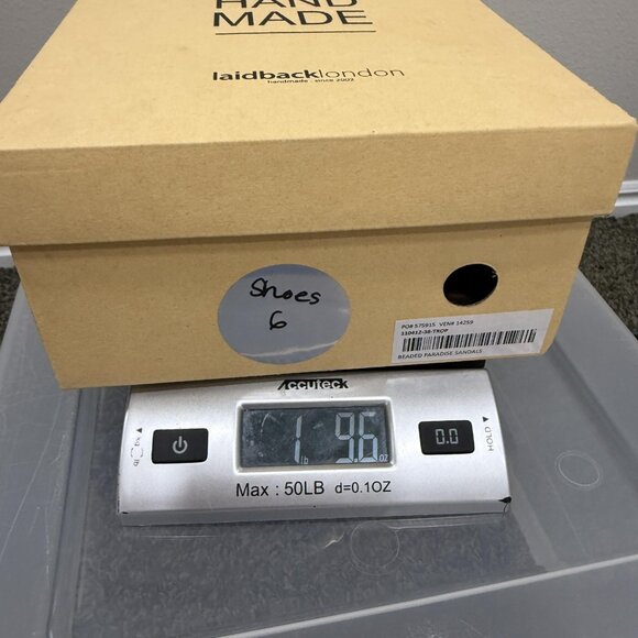 laidbacklondon Sandals Womens Size 7.5 Brown Lauri Flat Beaded Gladiator EU 38 - Picture 14 of 14